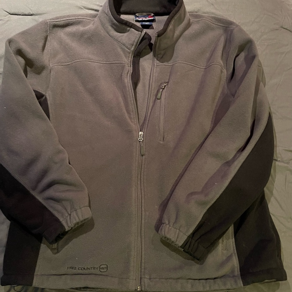 Men’s full zip fleece coat size 2XL